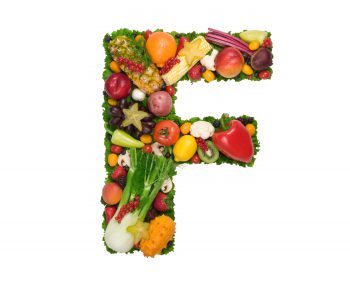نوشتن حروف با سبزیجات