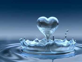 آب به شکل قلب