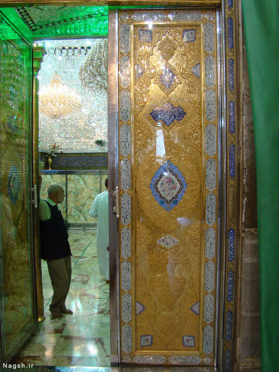 تصویر درب ضریح امام جواد