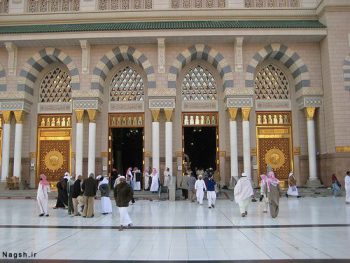 درب ورودی حرم حضرت محمد