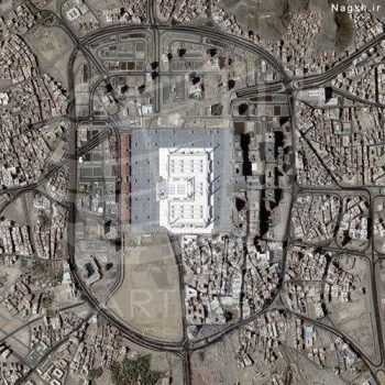 عکس ماهواره ای مسجد النبی