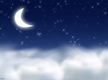 ماه و ستاره های شب